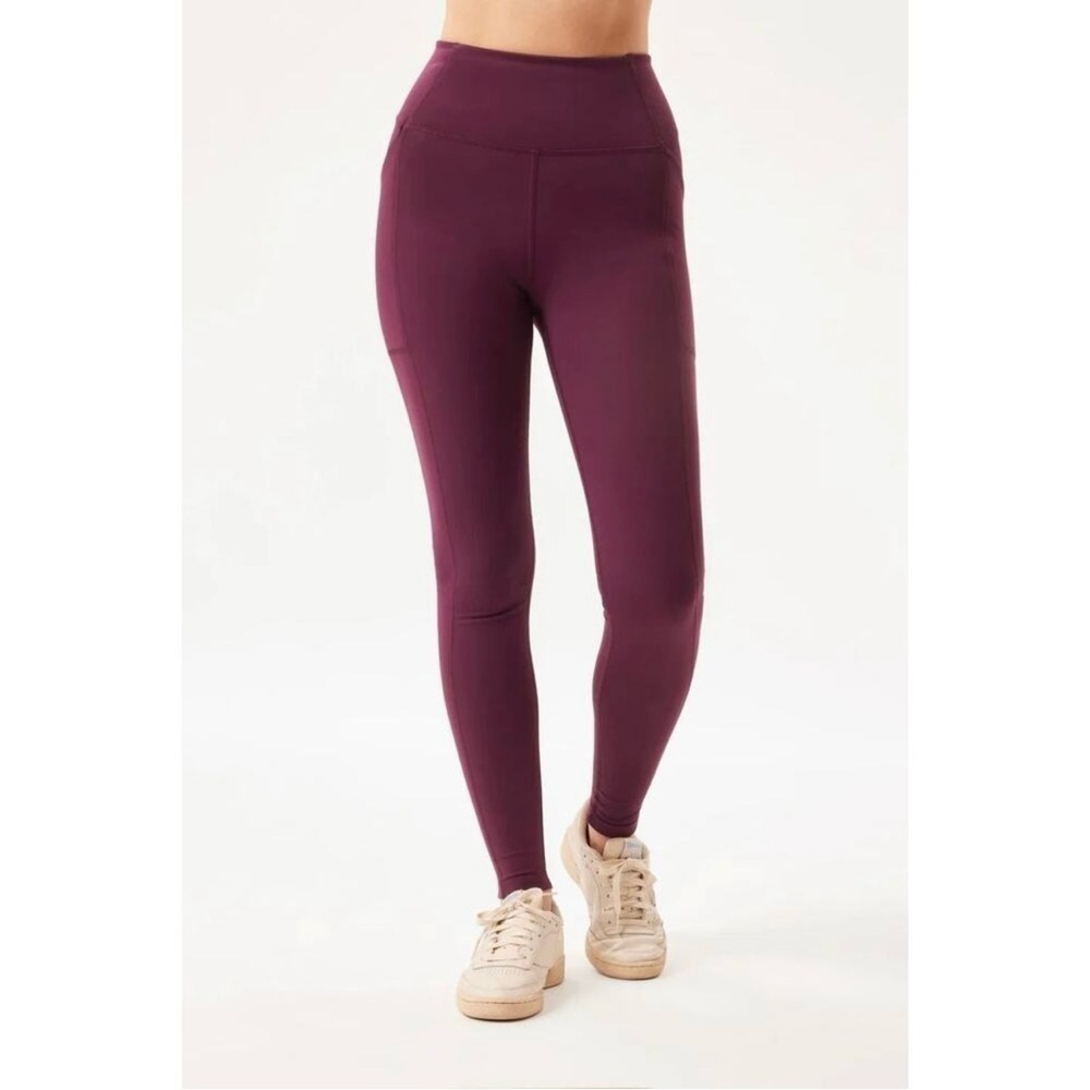Girlfriend Collective Compressive High Rise Plum Leggings Size M